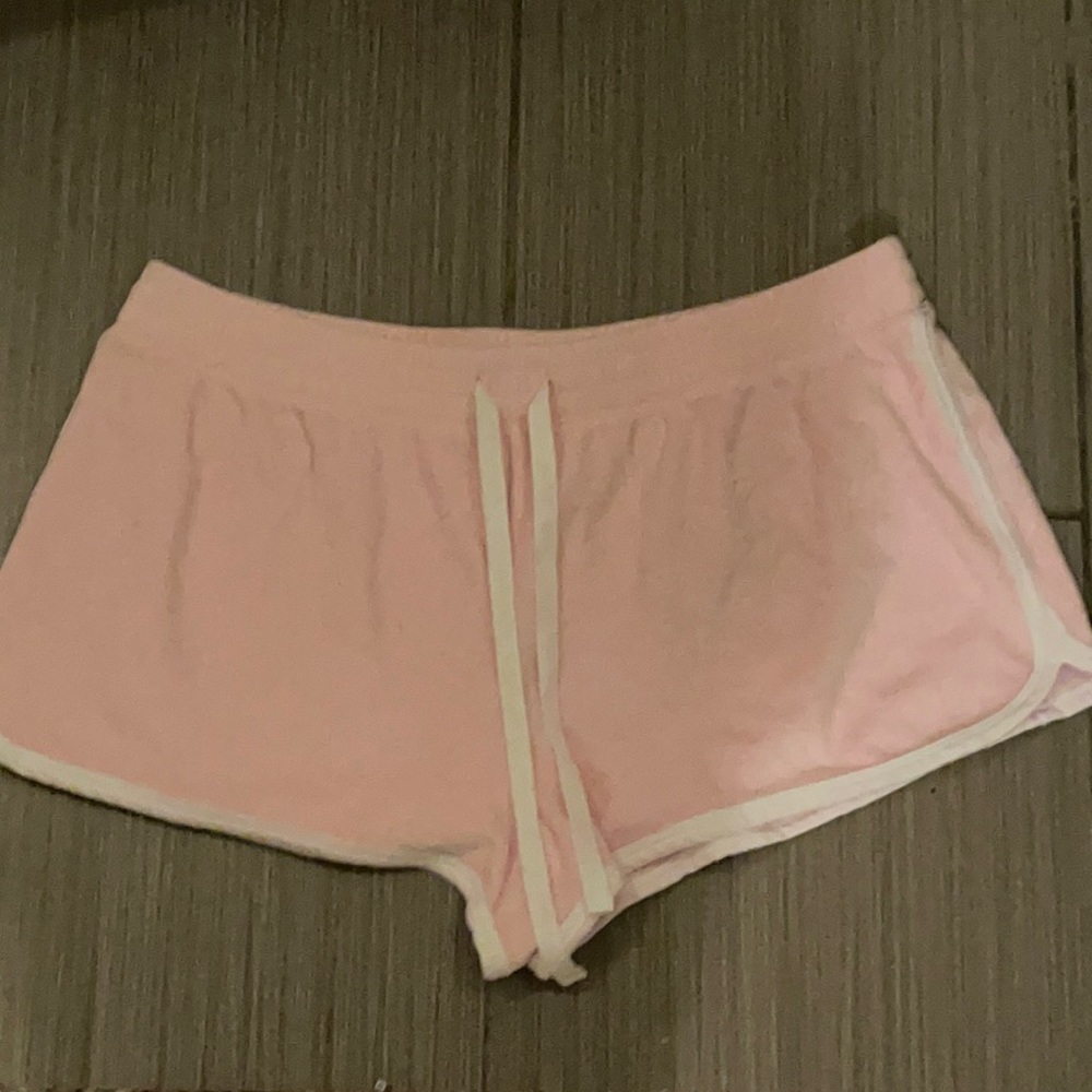 Light pink soft fuzzy shorts